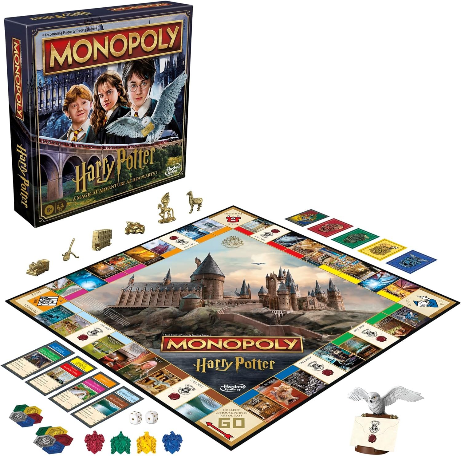 Componentes del Juego de Mesa Monopoly Harry Potter