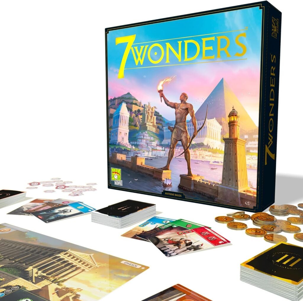 juego de mesa 7 Wonders componentes